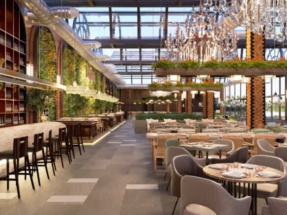 Flex Estate restaurant listing example